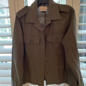 Army Green Shirt 👚 Long Sleeve Jacket XL